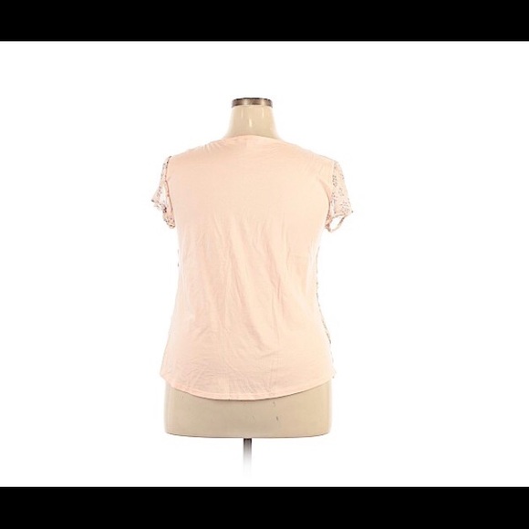 Lauren Conrad MED peach feminine top NWOT - Picture 2 of 6